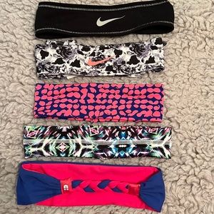 Lot of 5 sports head bands